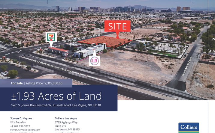 Pictures of Land property located at W. RUSSELL ROAD, Las Vegas, NV 89118 for sales - image #1