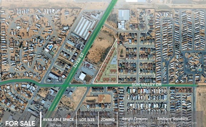 Pictures of Land property located at 6001 Sun Valley Dr, El Paso, TX 79924 for sales - image #1