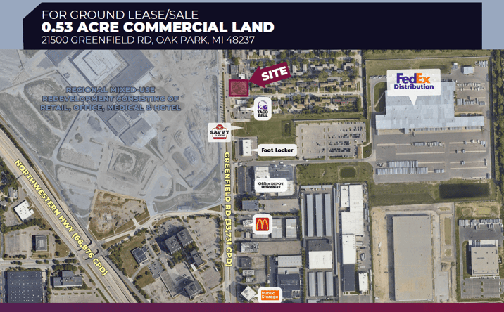 Pictures of Land property located at 21500 Greenfield Rd, Oak Park, MI 48237 for sales - image #1