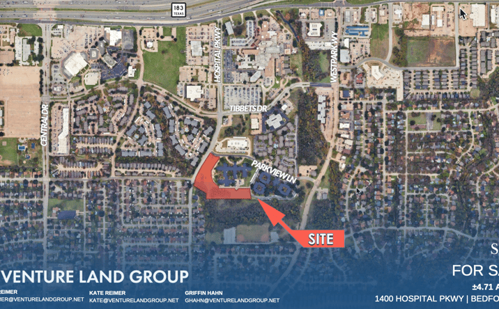 Pictures of Land property located at 1400 Hospital Parkway, Bedford, TX 76022 for sales - image #1
