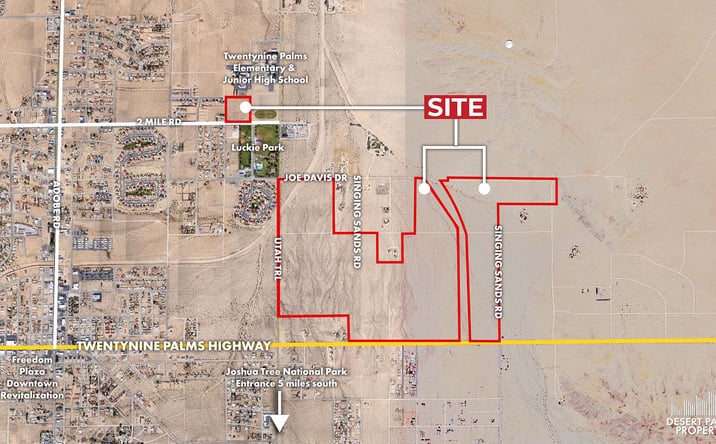 Pictures of Land property located at 29 Palms Hwy & Utah Trl, Twentynine Palms, CA 92277 for sales - image #1