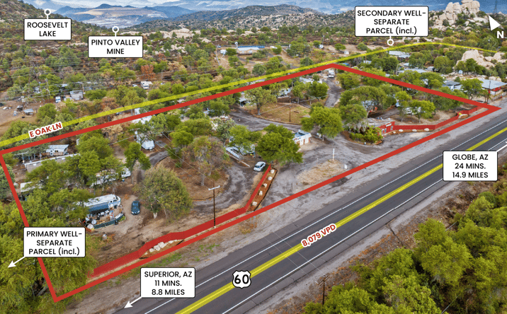 Pictures of Mobile Home Park property located at Old US Hwy 60, Globe, AZ 85501 for sales - image #1
