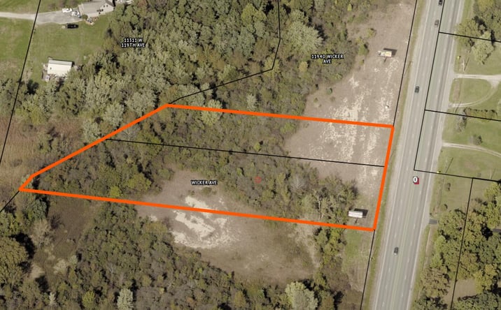 Pictures of Land property located at Lot 1 &  Add Wicker Avenue, Cedar Lake, IN 46303 for sales - image #1