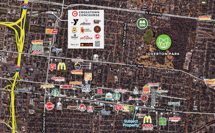 Pictures of Retail property located at 1981 Union Ave, Memphis, TN 38104 for sales - image #1