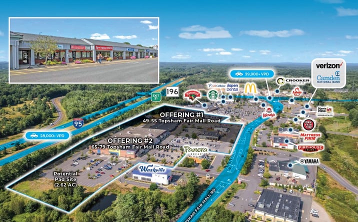Pictures of Retail property located at 65-79 Topsham Fair Mall Road, Topsham, ME 04086 for sales - image #1