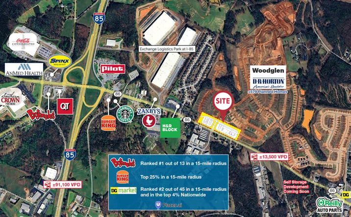 Pictures of Land, Retail property located at 1505 SC-86, Piedmont, SC 29673 for sales - image #1
