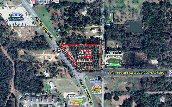 Pictures of Land property located at 15591 AL-59, Foley, AL 36535 for sales - image #1