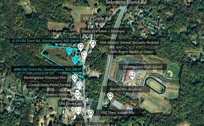 Pictures of Retail property located at 4110 Old Town Road, Huntingtown, MD 20639 for sales - image #1