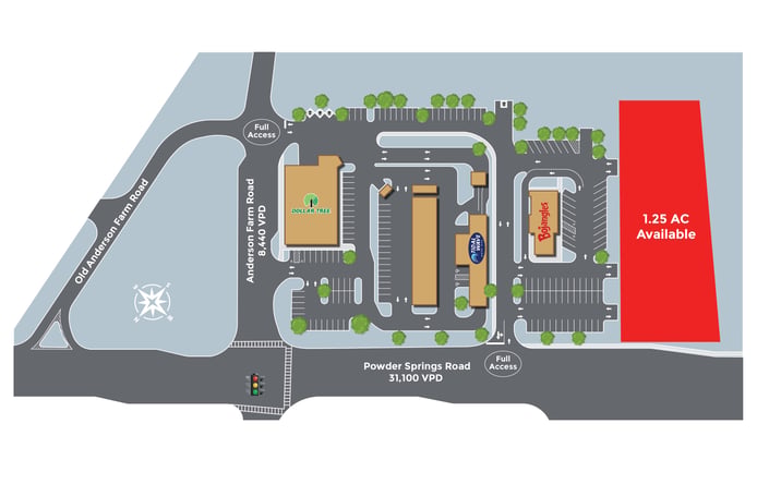 Pictures of Land, Retail property located at 2753 Powder Springs Rd, Marietta, GA 30064 for sales - image #1