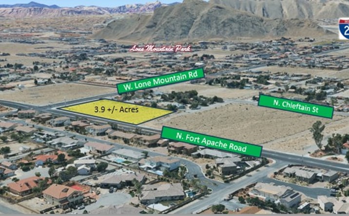 Pictures of Land property located at Lone Mountain & Fort Apache, Las Vegas, NV 89149 for sales - image #1