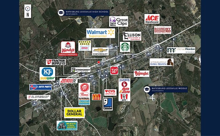 Pictures of Retail property located at 205 W Church St, Batesburg-Leesville, SC 29006 for sales - image #1