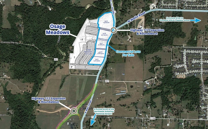 Pictures of Land property located at Highway 112 & N Wallis Road, Cave Springs, AR 72718 for sales - image #1