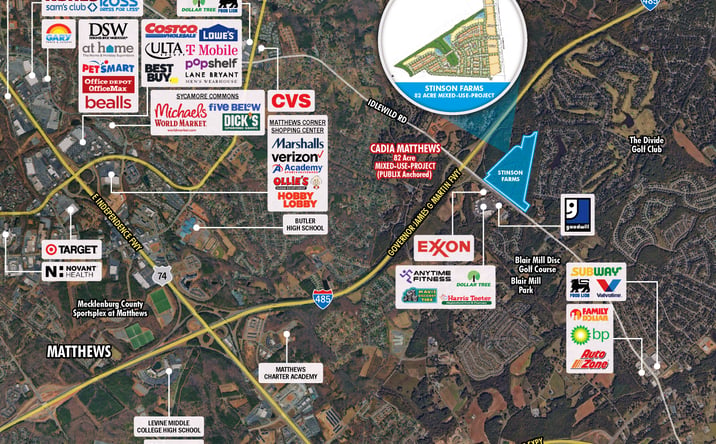 Pictures of Land property located at 15009 Idlewild Rd, Matthews, NC 28104 for sales - image #1
