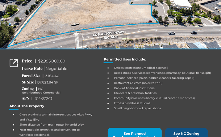 Pictures of Land property located at 0 Los Altos Pkwy, Sparks, NV 89436 for sales - image #1