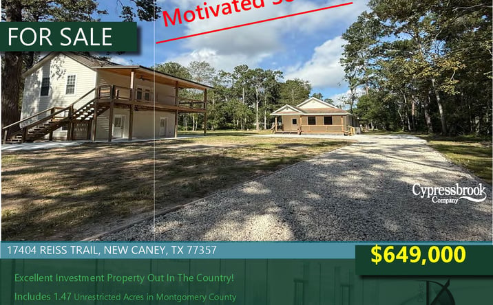 Pictures of Multifamily, Special Purpose property located at 17404 Reiss Trail, New Caney, TX 77357 for sales - image #1
