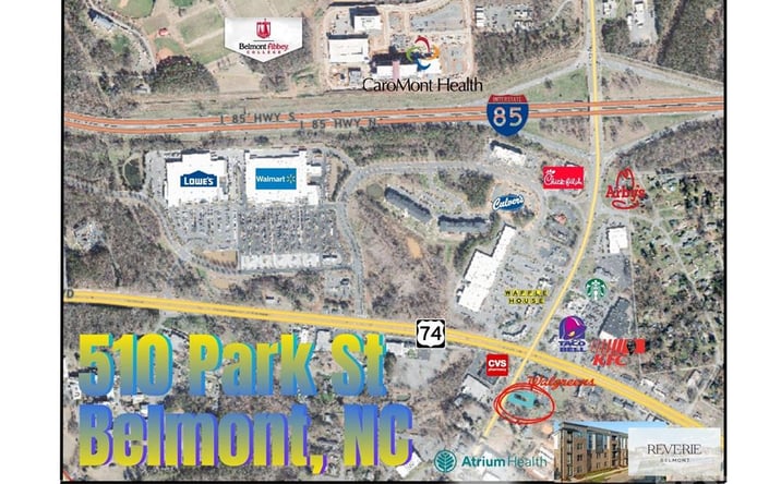 Pictures of Mixed Use, Office, Retail property located at 510 Park St., Belmont, NC 28012, 510, Belmont, NC 28012 for sales - image #1