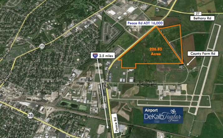 Pictures of Land property located at Peace Rd & Country Farm Rd, DeKalb, IL 60115 for sales - image #1