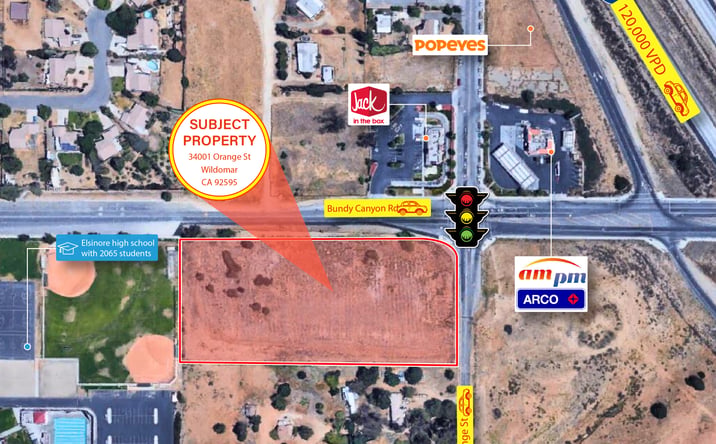 Pictures of Land, Retail property located at Bundy Canyon Road, Wildomar, CA 92595 for sales - image #1