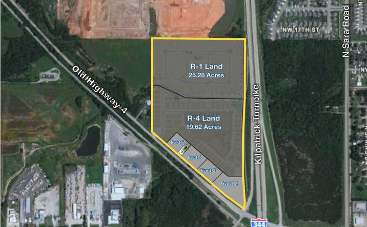 Pictures of Land property located at Old HWY 4 & Kilpatrick Turnpike (NW/c), Yukon, OK 73099 for sales - image #1