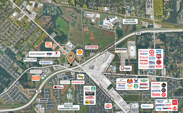 Pictures of Retail, Office, Land property located at Nwc Grand Pkwy & Kuykendahl Rd, Spring, TX 77376 for sales - image #1
