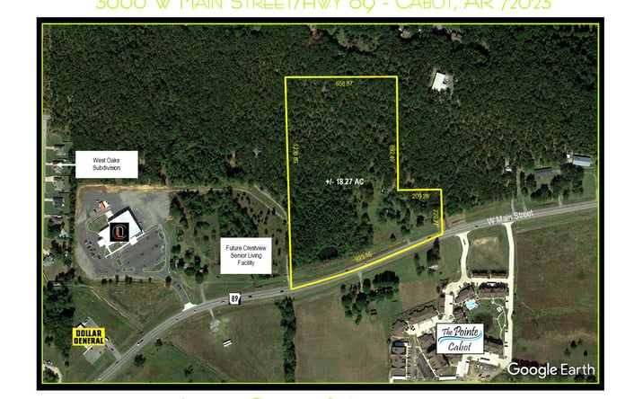 Pictures of Land property located at 3060 A West Main Street, Cabot AR, Cabot, AR 72023 for sales - image #1