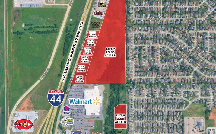Pictures of Land property located at S.W. 104th Street & 1-44, Oklahoma City, OK 73159 for sales - image #1