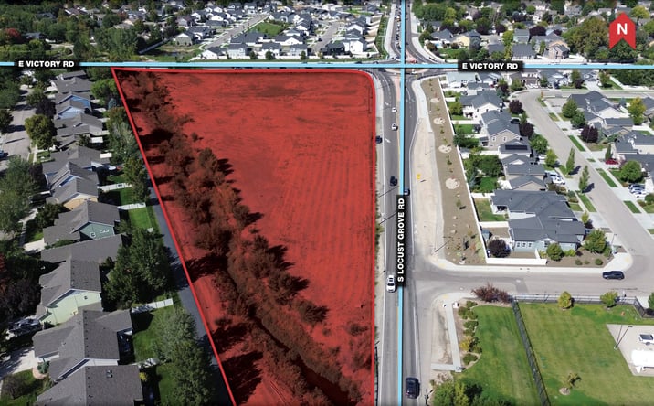 Pictures of Land property located at 3245 & 3247 S Locust Grove Rd, Meridian, ID 83642 for sales - image #1