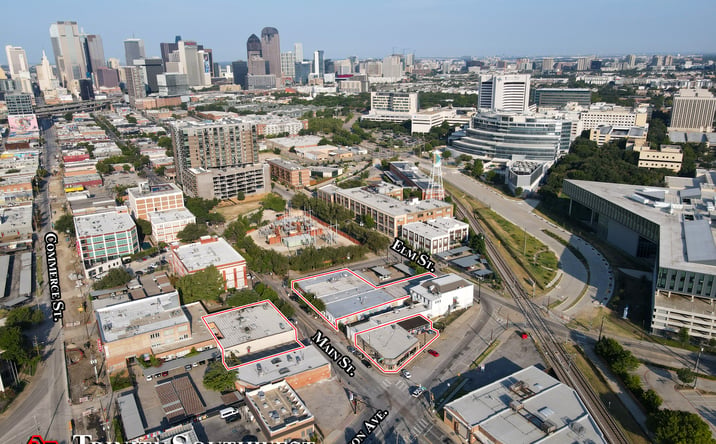 Pictures of Retail property located at 3401 Main St, Dallas, TX 75226, 3417 Main Street, Dallas, TX 75226, 3404 Main Street, Dallas, TX 75226, 3409 Main St, Dallas, TX 75226, 3407 Main St, Dallas, TX 75226, 3410 Elm St, Dallas, TX 75226, 3412 Main St, Dallas, TX 75226 for sales - image #1