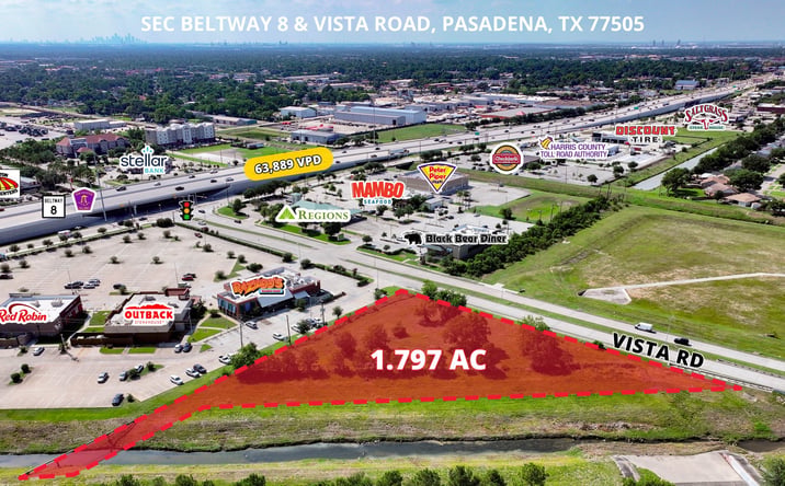 Pictures of Land property located at SEC BELTWAY 8 & VISTA ROAD, Pasadena, TX 77505 for sales - image #1