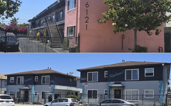 Pictures of Multifamily property located at 6121 Crenshaw Blvd, Los Angeles, CA 90043, 6736-6800 West Blvd, Los Angeles, CA 90043 for sales - image #1