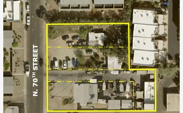 Pictures of Land, Multifamily, Self Storage property located at 3031 N. 70th Street, Scottsdale, AZ 85251 for sales - image #1
