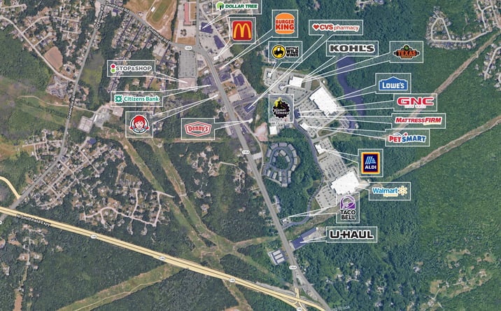 Pictures of Retail, Land property located at 327 - 367 Eddie Dowling Highway, North Smithfield, RI 02896 for sales - image #1