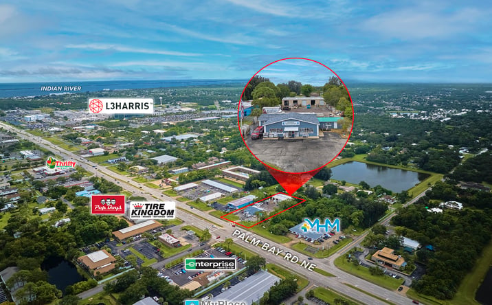 Pictures of Industrial, Office, Retail property located at 1950 Palm Bay Rd NE, Palm Bay, FL 32905 for sales - image #1