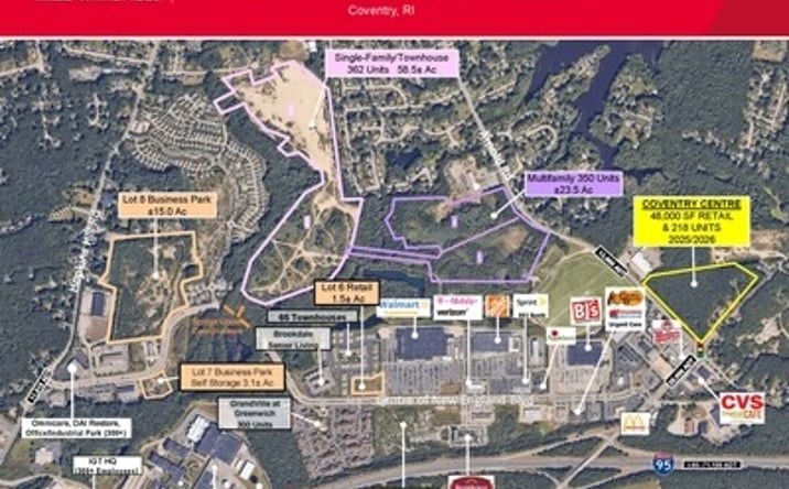 Pictures of Industrial, Land property located at Centre of New England Boulevard, Coventry, RI 02816 for sales - image #1