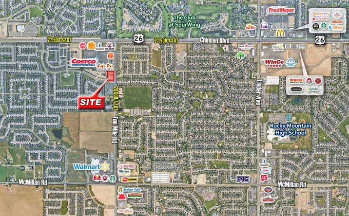 Pictures of Land, Retail property located at 5985 N Ten Mile Rd, Meridian, ID 83646 for sales - image #1