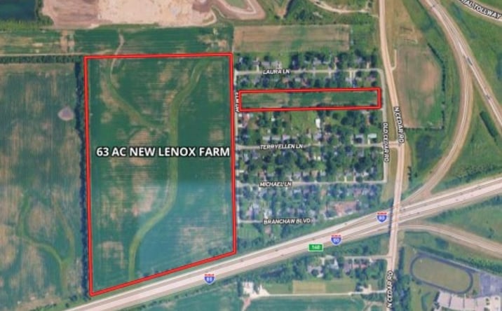 Pictures of Land property located at I-80 & N Cedar, New Lenox, IL 60451 for sales - image #1