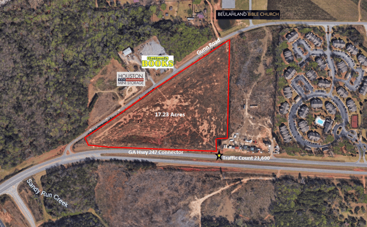Pictures of Land property located at 17.23 acres Hwy 247 Connector, Byron, GA 31008 for sales - image #1