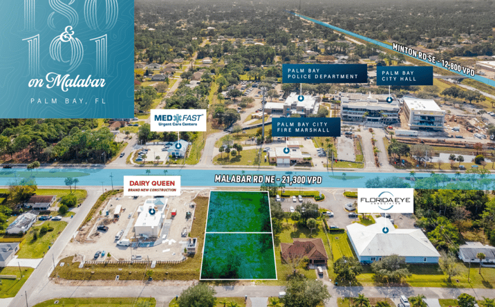 Pictures of Land, Retail property located at 180 Malabar Rd SW, Palm Bay, FL 32907 for sales - image #1