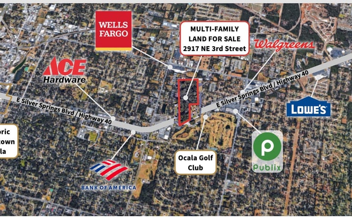 Pictures of Land, Multifamily property located at 2917 NE 3rd St, Ocala, FL 34470 for sales - image #1
