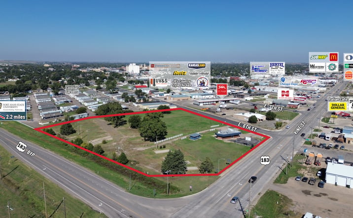 Pictures of Land, Mixed Use property located at 501 Vine St, Hays, KS 67601 for sales - image #1