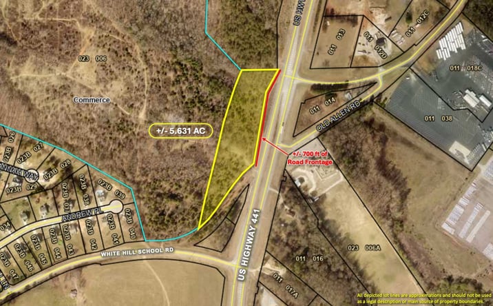 Pictures of Land property located at 0 US Hwy 441 S & White Hill School Rd, Commerce, GA 30529 for sales - image #1