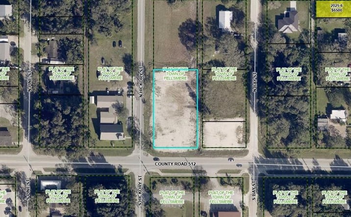 Pictures of Land property located at 1 N Hickory St & 2 N Bay St, Fellsmere, FL 32948 for sales - image #1