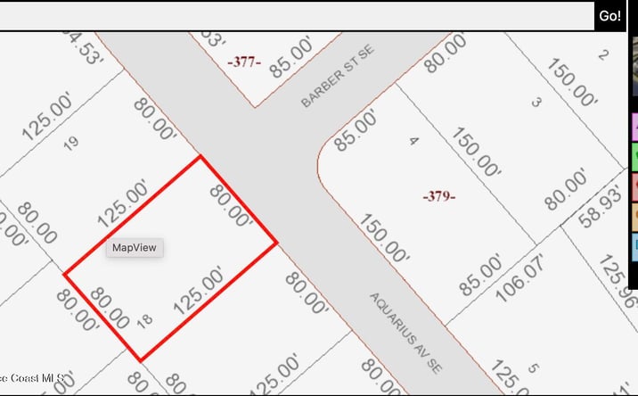 Pictures of Land property located at 260 Aquarius Avenue SE, Palm Bay, FL 32909 for sales - image #1