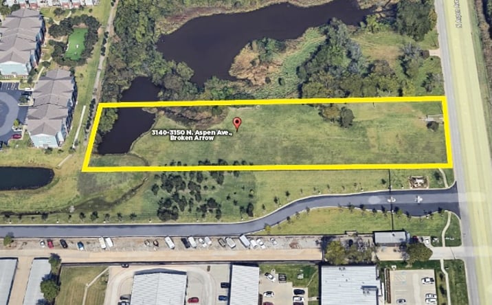Pictures of Land property located at 3140 - 3150 N Aspen Ave, Broken Arrow, OK 74012 for sales - image #1