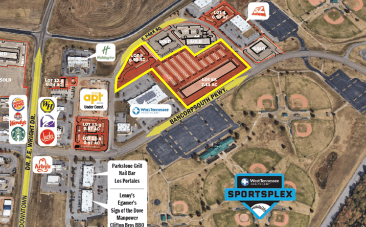 Pictures of Land property located at 215 Bancorpsouth Pkwy, Jackson, TN 38305 for sales - image #1