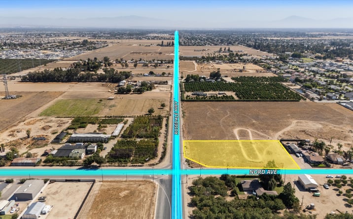 Pictures of Land property located at Rosedale HWY and Nord Ave, Bakersfield, CA 93314 for sales - image #1