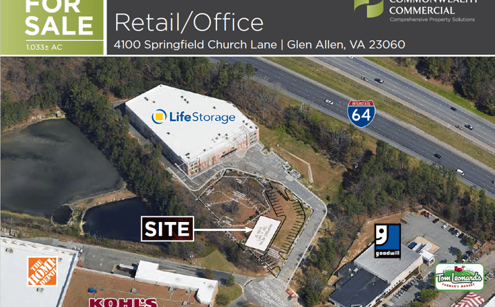Pictures of Land, Office, Retail property located at 4100 Springfield Church Ln, Glen Allen, VA 23060 for sales - image #1