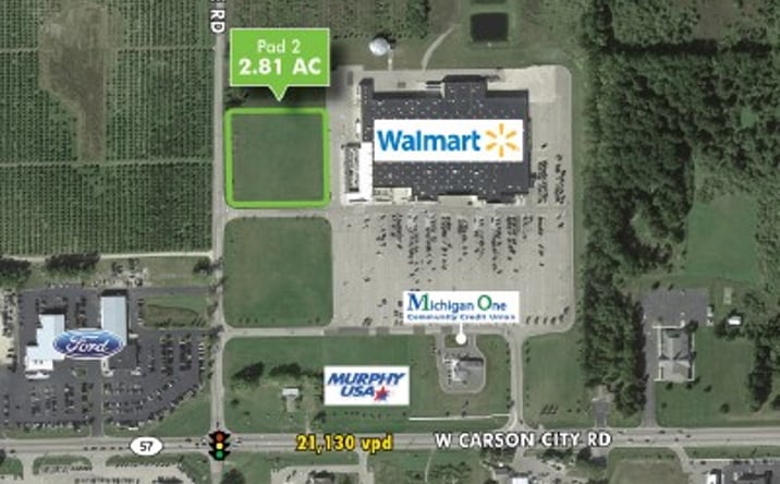 Pictures of Land property located at 10772 W Carson City Rd, Greenville, MI 48838 for sales - image #1