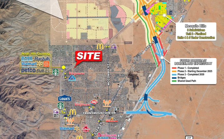Pictures of Land property located at SEQ Gateway Blvd N & Kenworthy, El Paso, TX 79924 for sales - image #1