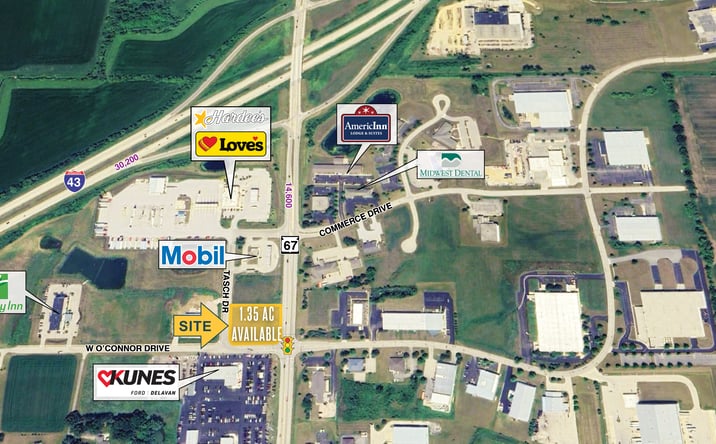 Pictures of Land property located at Highway 67 & W O'Connor drive, elkhorn, WI, Elkhorn, WI 53121 for sales - image #1